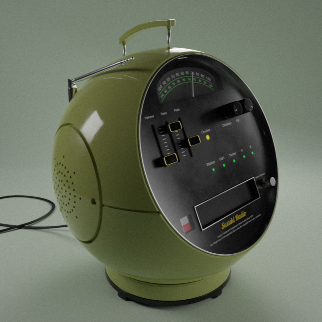 Radio (High Poly) preview image 1